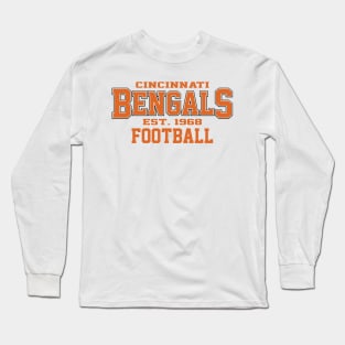 Vintage CCNT Bengals Football Long Sleeve T-Shirt